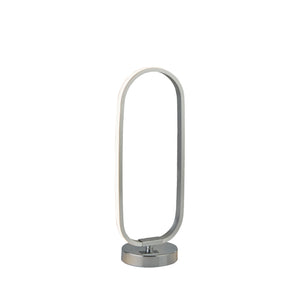 Liner Table Lamp - Chrome Metal & Brushed Aluminium
