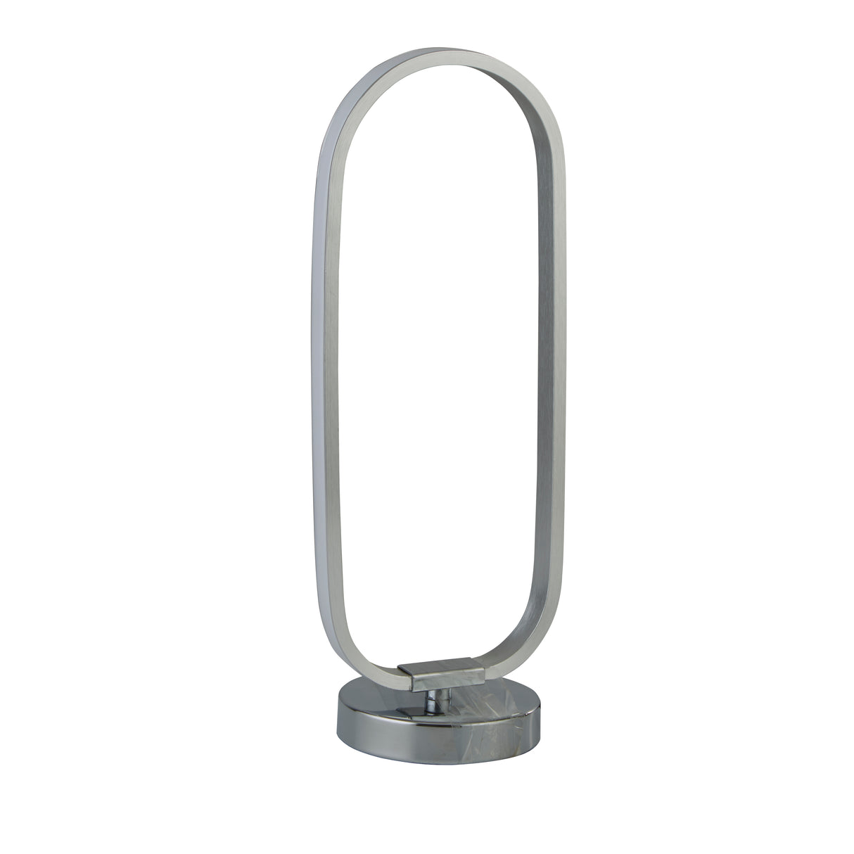 Searchlight Electric Liner Table Lamp - Chrome Metal & Brushed Aluminium 5711CC