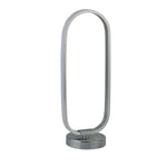 Searchlight Electric Liner Table Lamp - Chrome Metal & Brushed Aluminium 5711CC