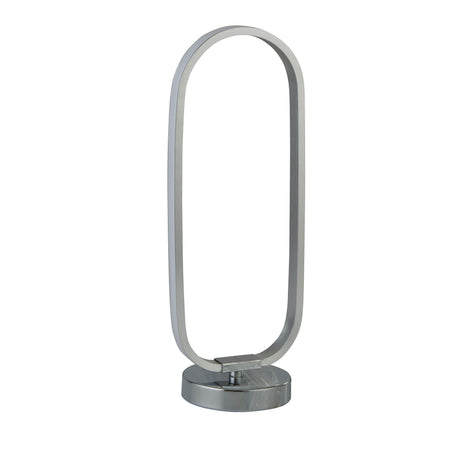 Searchlight Electric Liner Table Lamp - Chrome Metal & Brushed Aluminium 5711CC