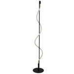 Searchlight Electric Serpent Table Lamp - Black Metal & Opal Tube 57212BK