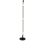 Serpent Floor Lamp - Black Metal & Opal Tube