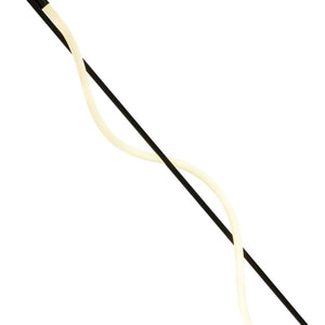 Searchlight Electric Serpent Floor Lamp - Black Metal & Opal Tube 57213BK
