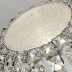 Searchlight Electric Marylin Table Lamp - Chrome, Crystal Glass & Sand Diffuser 5817CC