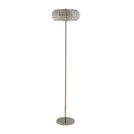 Searchlight Electric Marylin 3LT Floor Lamp - Chrome, Crystal Glass & Sand 5819CC