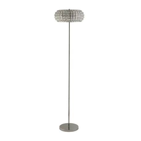 Searchlight Electric Marylin 3LT Floor Lamp - Chrome, Crystal Glass & Sand 5819CC