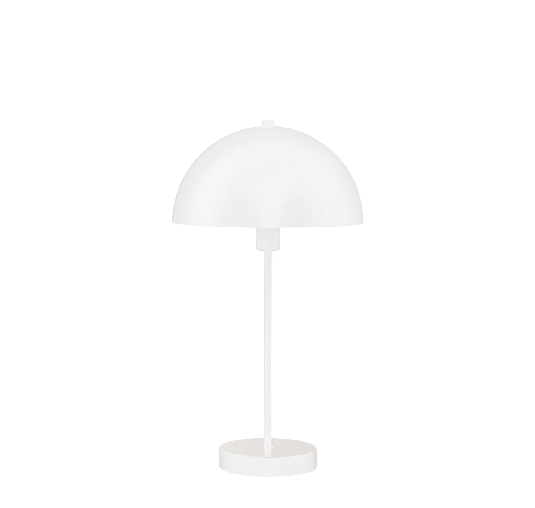 Mushroom Table Lamp - White Metal