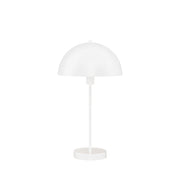 Mushroom Table Lamp - White Metal