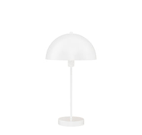 Mushroom Table Lamp - White Metal