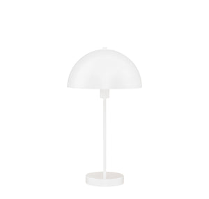 Mushroom Table Lamp - White Metal