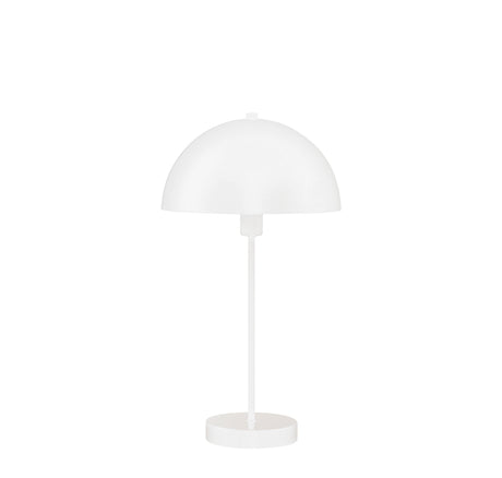 Mushroom Table Lamp - White Metal