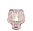 Aria Table Lamp - Pink Ripple Glass