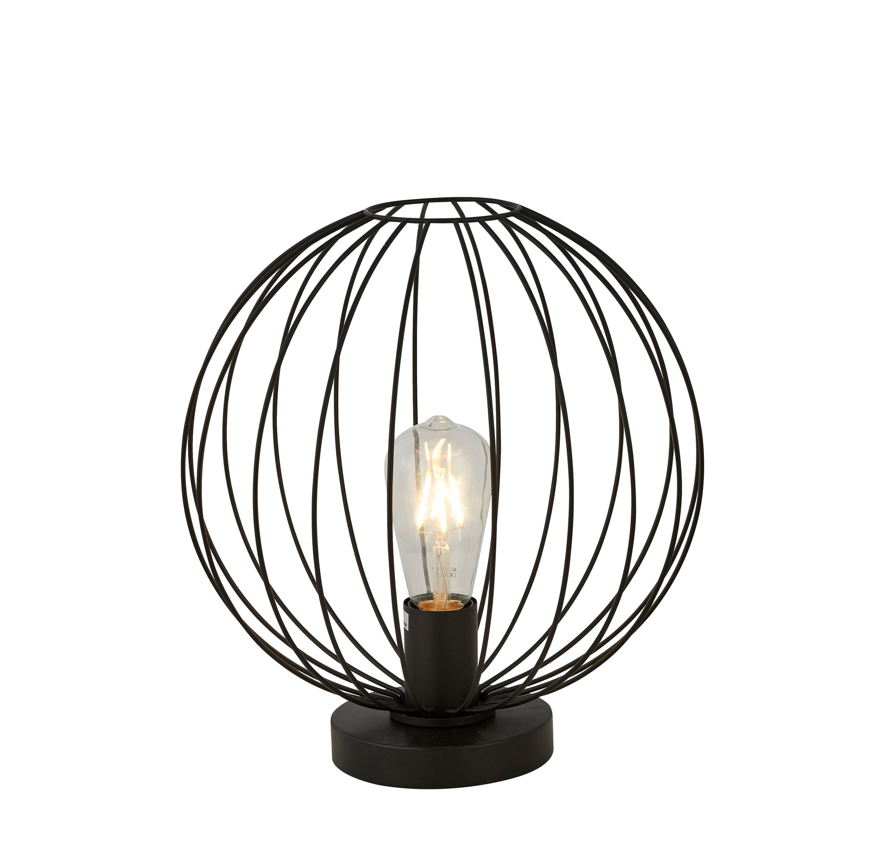Rondo Table Lamp - Black Metal