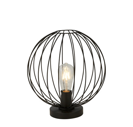 Rondo Table Lamp - Black Metal