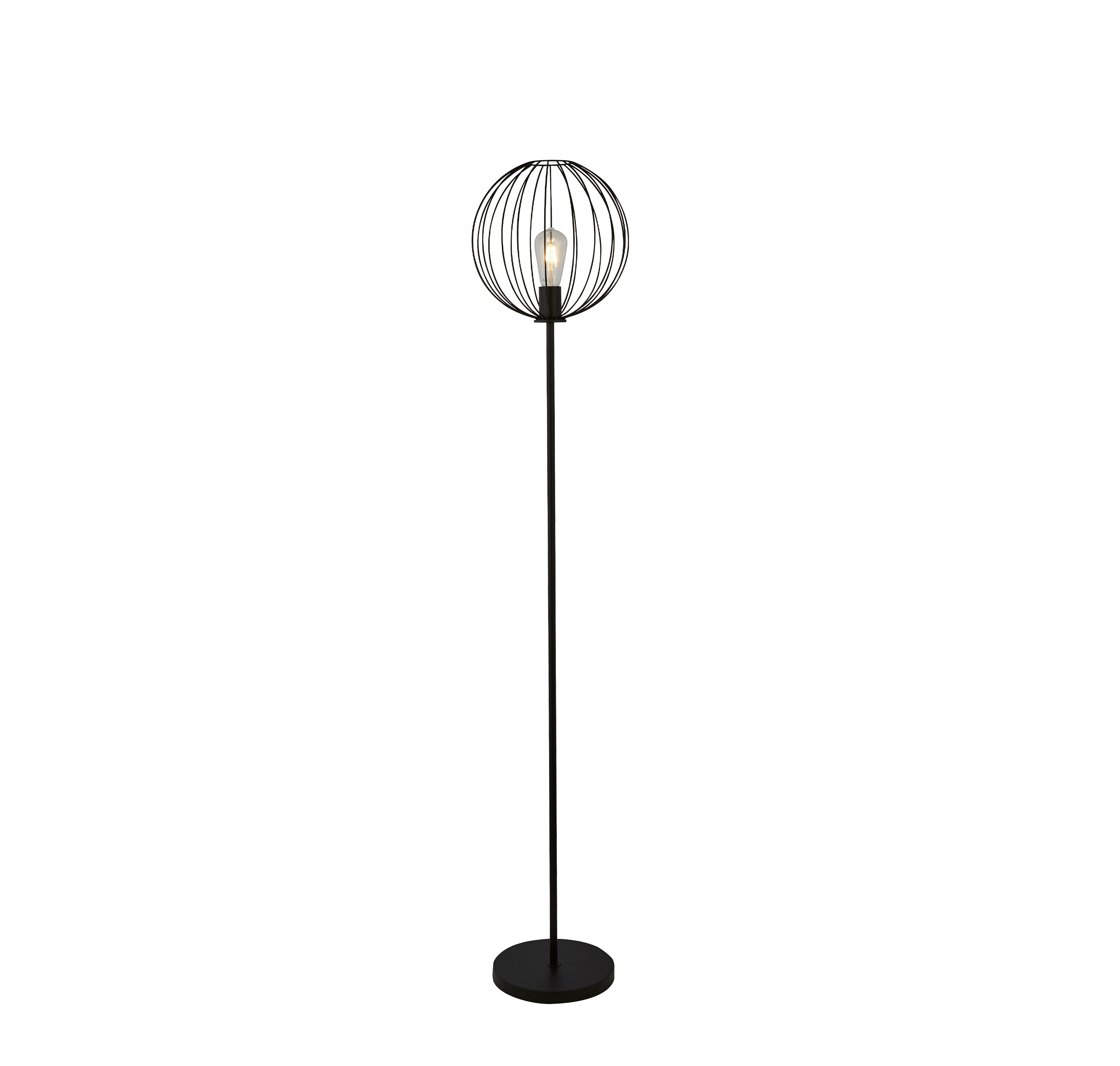 Rondo Floor Lamp - Black Metal