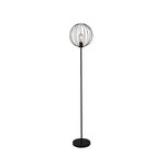 Rondo Floor Lamp - Black Metal