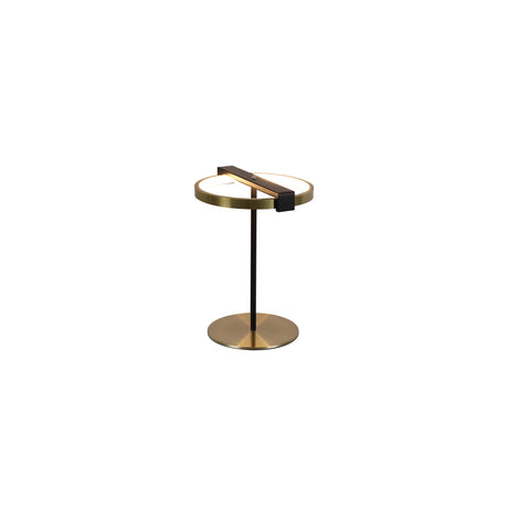 Aerial LED Table Lamp, Gold and Black Metal
