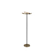 Aerial LED Floor Lamp, Gold and Black Metal