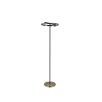 Searchlight Electric Aerial LED Floor Lamp, Gold and Black Metal 62332GO