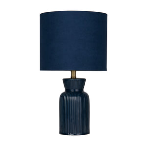 Searchlight Electric Table Lamp - Ceramic & Fabric 62922BL