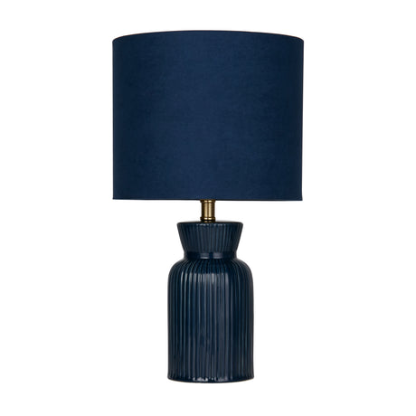 Searchlight Electric Table Lamp - Ceramic & Fabric 62922BL