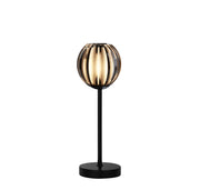 Blossom Table Lamp - Black Metal & Smoked Acrylic Shade