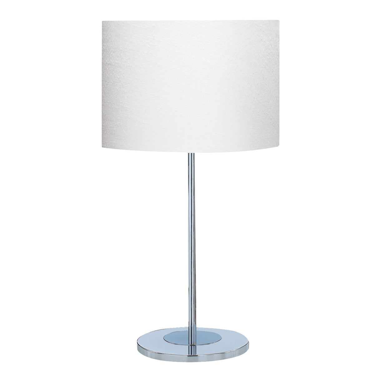 Carter Table Lamp - Chrome Base & Fabric Shade