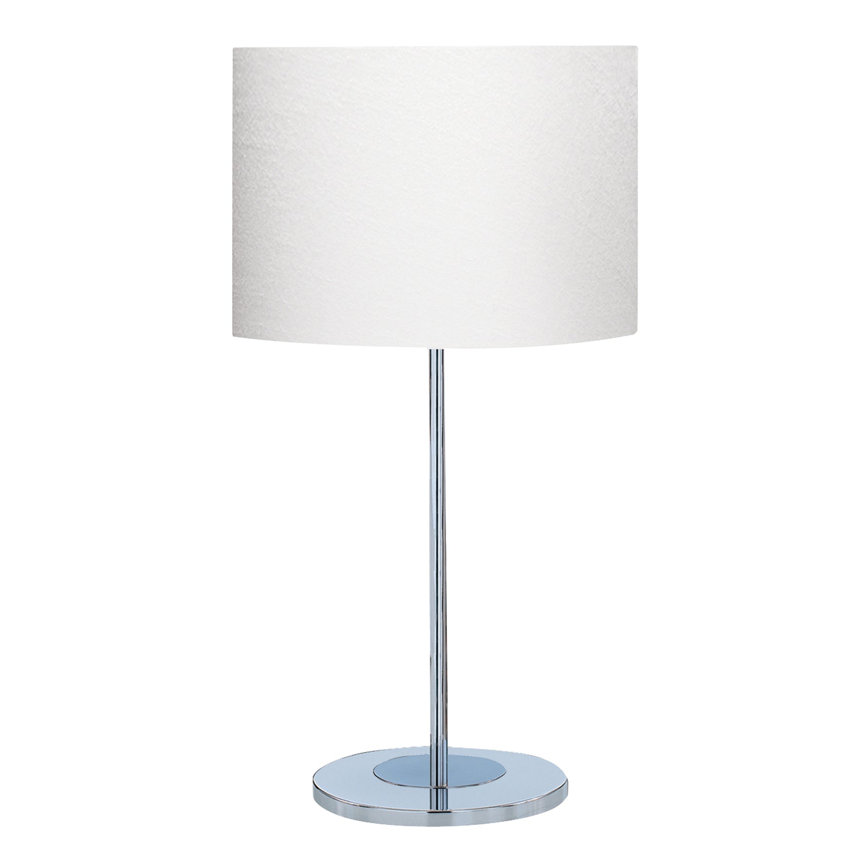 Carter Table Lamp - Chrome Base & Fabric Shade
