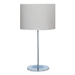 Searchlight Electric Carter Table Lamp - Chrome Base & Fabric Shade 6550CC-1