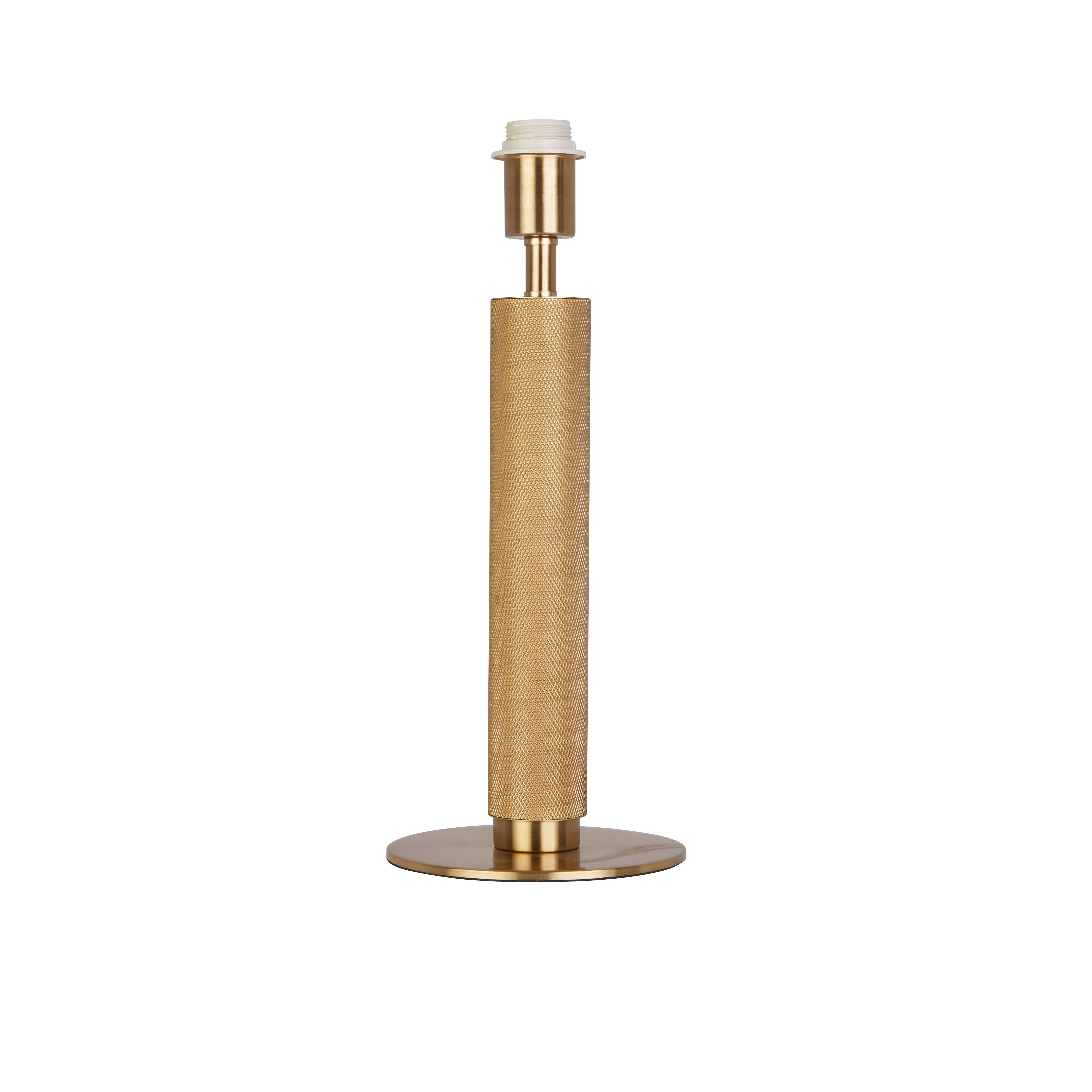 Searchlight Electric Base Only - London Table Lamp - Knurled Gold Metal 65721PB