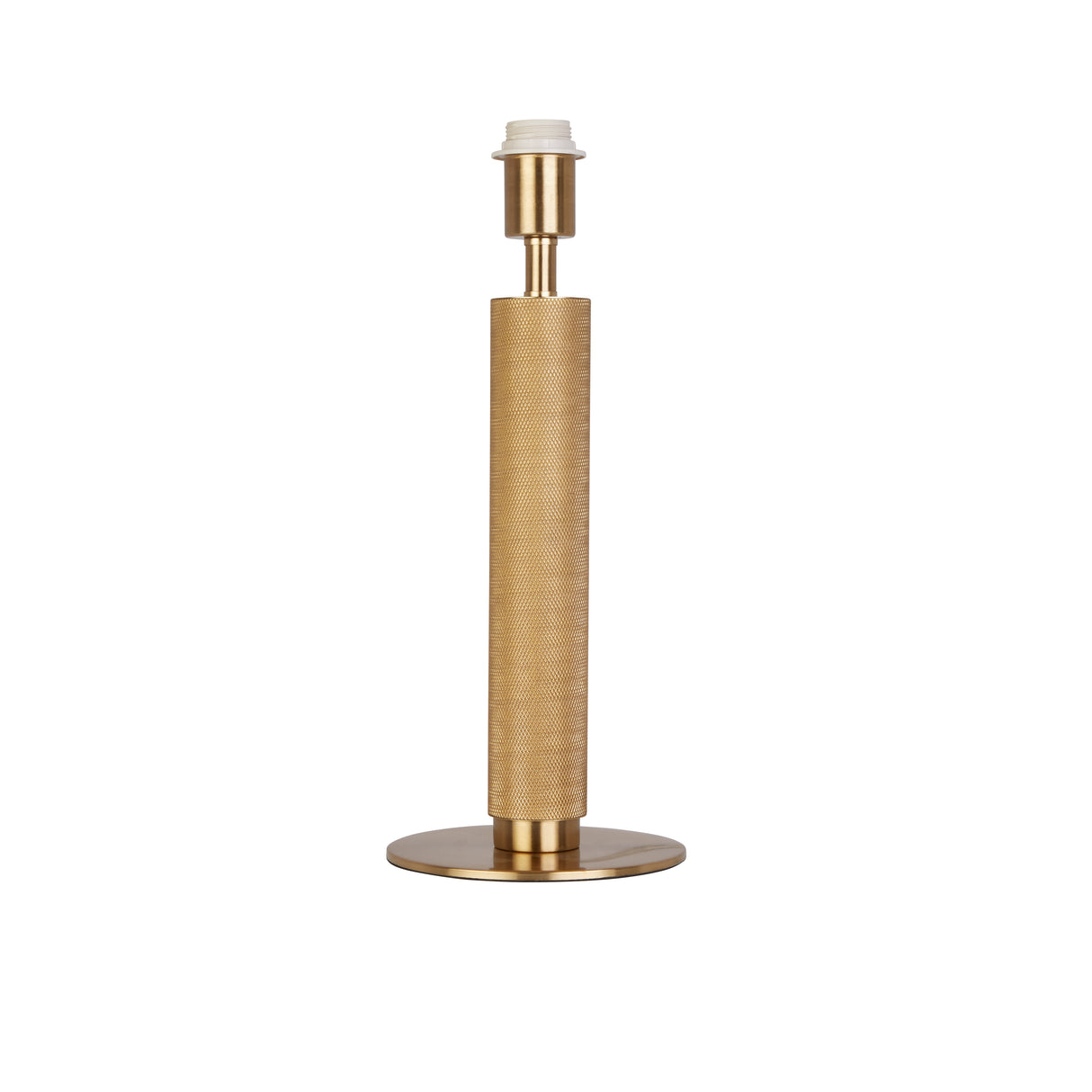 Searchlight Electric Base Only - London Table Lamp - Knurled Gold Metal 65721PB