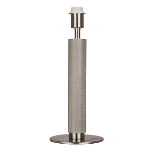 Searchlight Electric Base Only - London Table Lamp - Knurled Silver 65721SI