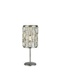 Bijou Table Lamp - Chrome Metal & Crystal Glass