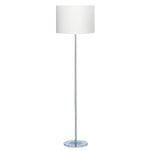Carter Floor Lamp - Chrome Base & Fabric Shade