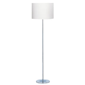 Carter Floor Lamp - Chrome Base & Fabric Shade