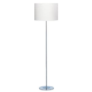 Carter Floor Lamp - Chrome Base & Fabric Shade