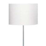 Searchlight Electric Carter Floor Lamp - Chrome Base & Fabric Shade 7550CC