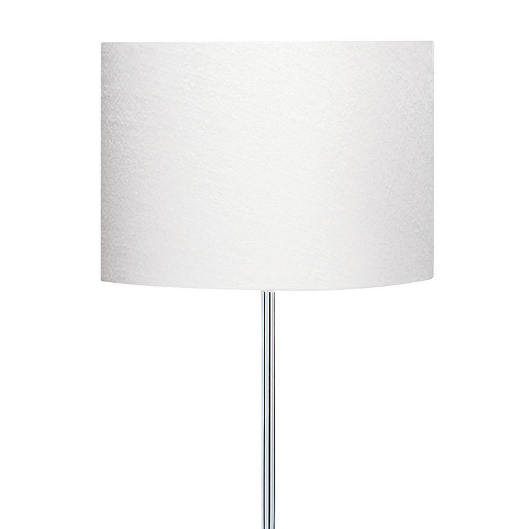 Searchlight Electric Carter Floor Lamp - Chrome Base & Fabric Shade 7550CC