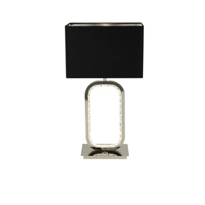 Aura Table Lamp LED Base - Chrome with Crystal Glass