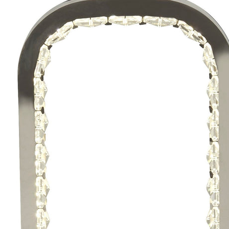 Searchlight Electric Aura Table Lamp LED Base - Chrome with Crystal Glass 7957CC