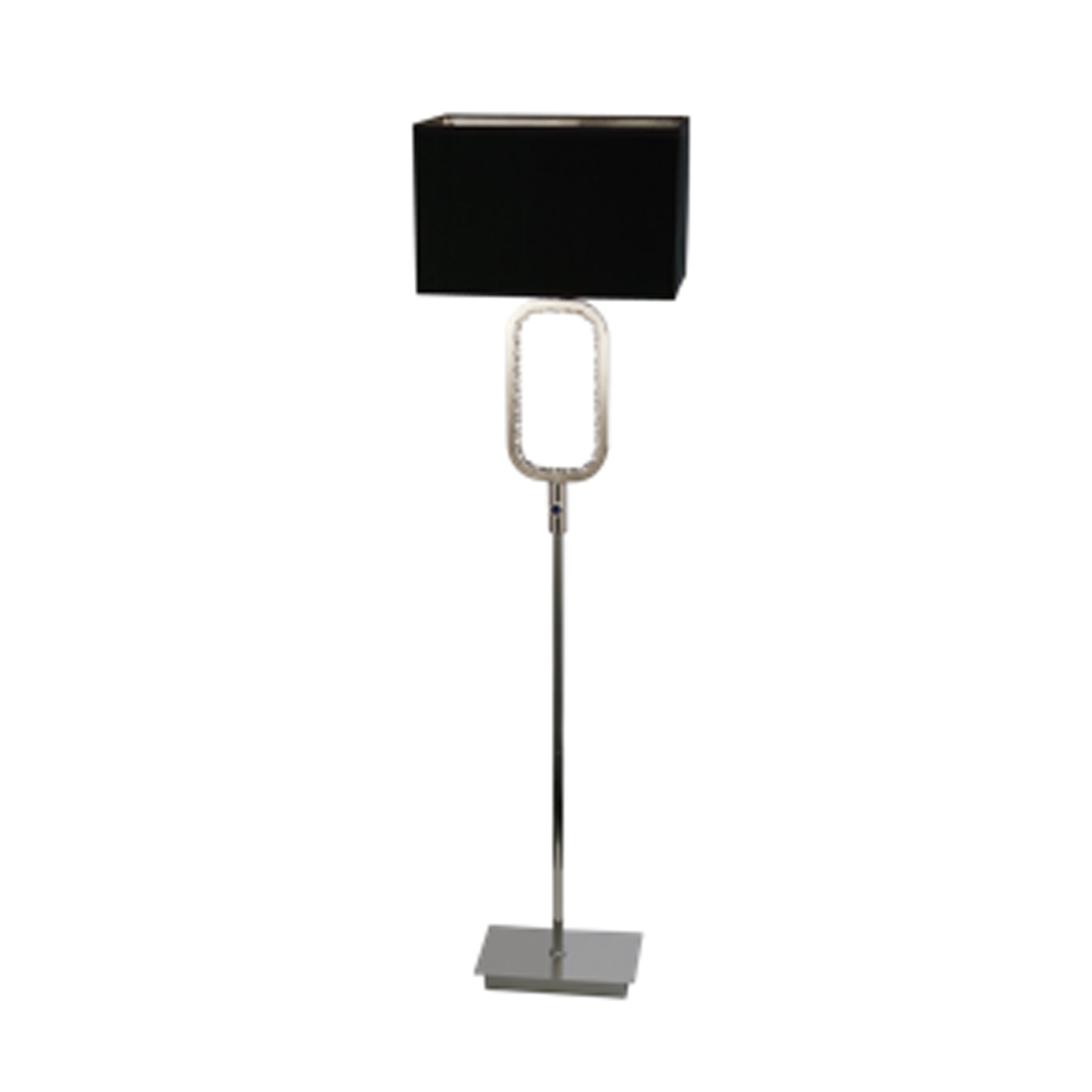 Aura Floor Lamp LED Base -Chrome with Crystal Glass