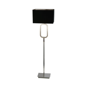 Aura Floor Lamp LED Base -Chrome with Crystal Glass