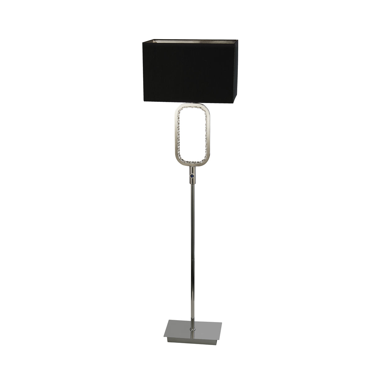 Searchlight Electric Aura Floor Lamp LED Base -Chrome with Crystal Glass 7959CC