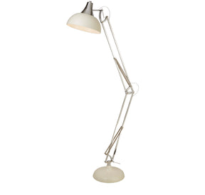 Goliath Task Lamp - Chrome & Cream Metal
