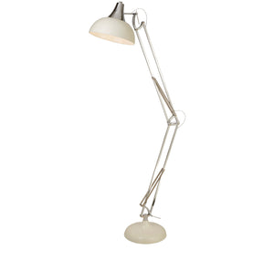 Goliath Task Lamp - Chrome & Cream Metal