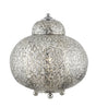 Fretwork Table Lamp  - Laser Cut Nickel Metal