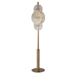 Searchlight Electric Wagon Wheel 6Lt Floor Lamp- Bronze Metal, Clear, Amber Glass 88212-6BZ