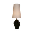 Apex 1Lt Table Lamp, Antique Brass Metal Black Resin, White
