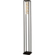 Elevator Floor Lamp - Matt Black Frame & Crystal Centre