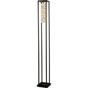 Elevator Floor Lamp - Matt Black Frame & Crystal Centre
